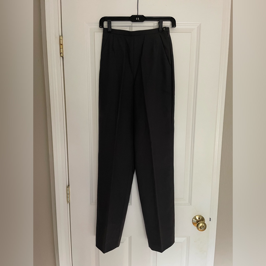 Giorgio Armani Grey Straight Leg Pants